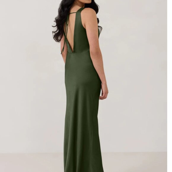 Gracey Dress Park & Fifth Dark Olive - Picture 3 of 3